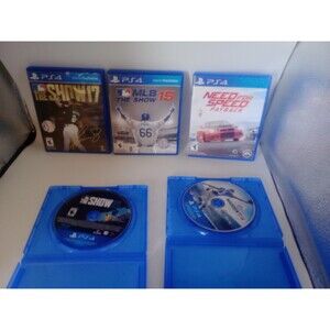 Lot Of 5 Sony PlayStation 4 Ps4 Sports Video Games MLB The Show Madden NFS